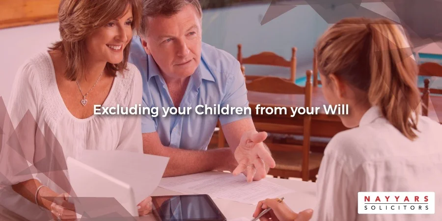 Excluding your children from your wil