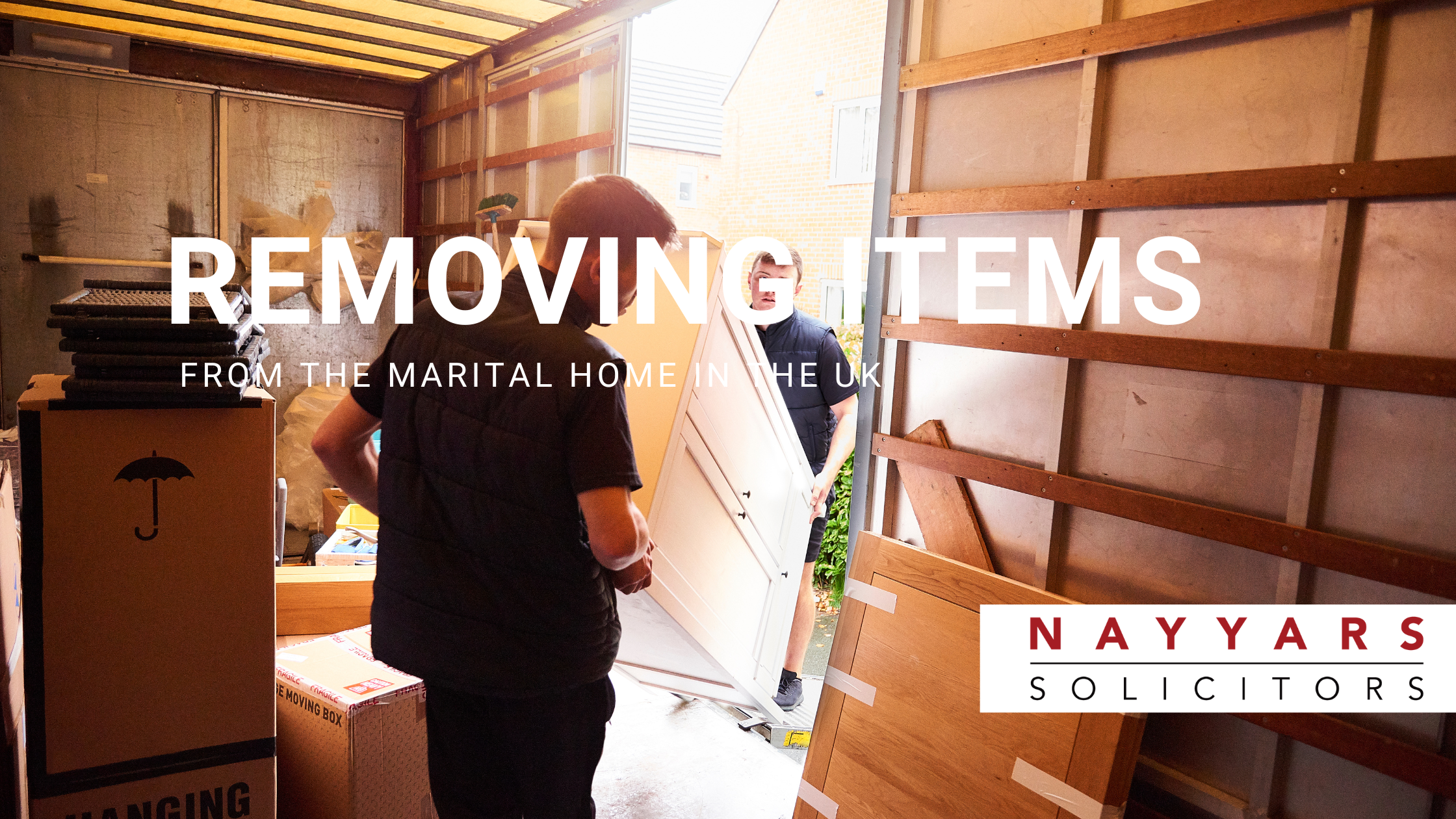 Removing Items from the Marital Home in the UK